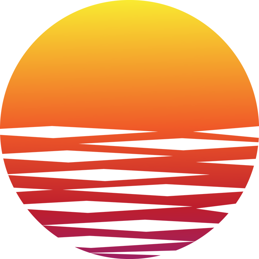 sun icon in sunset gradient